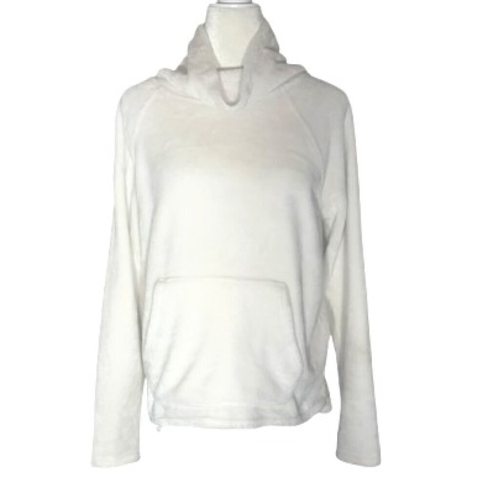 White Velour Women's C9 by Champion Pullover Sweatshirt - Medium